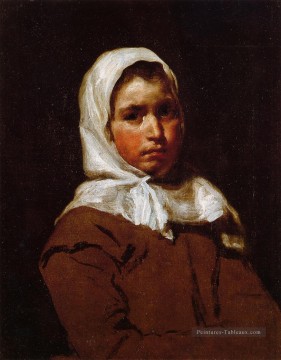  une - Jeune paysanne portraitiste Diego Velázquez